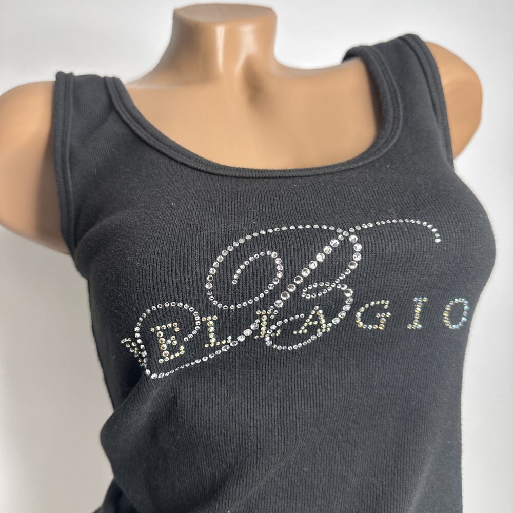 Vintage 90s Christine Alexander Womens Medium Rhinestone Tank Top Sleeveless - Picture 5 of 8